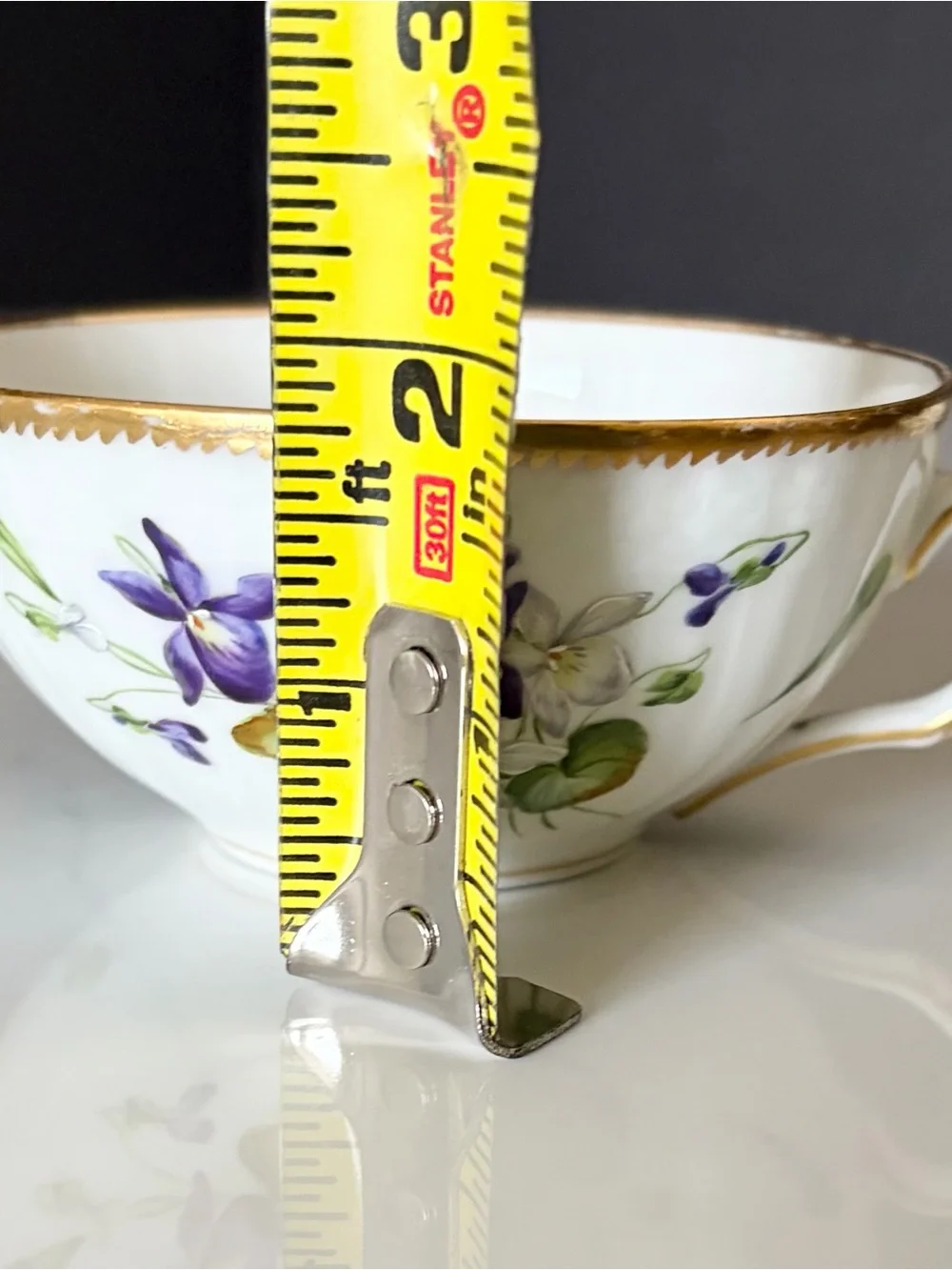 Antique Violet Cup & Saucer by Royal Copenhagen